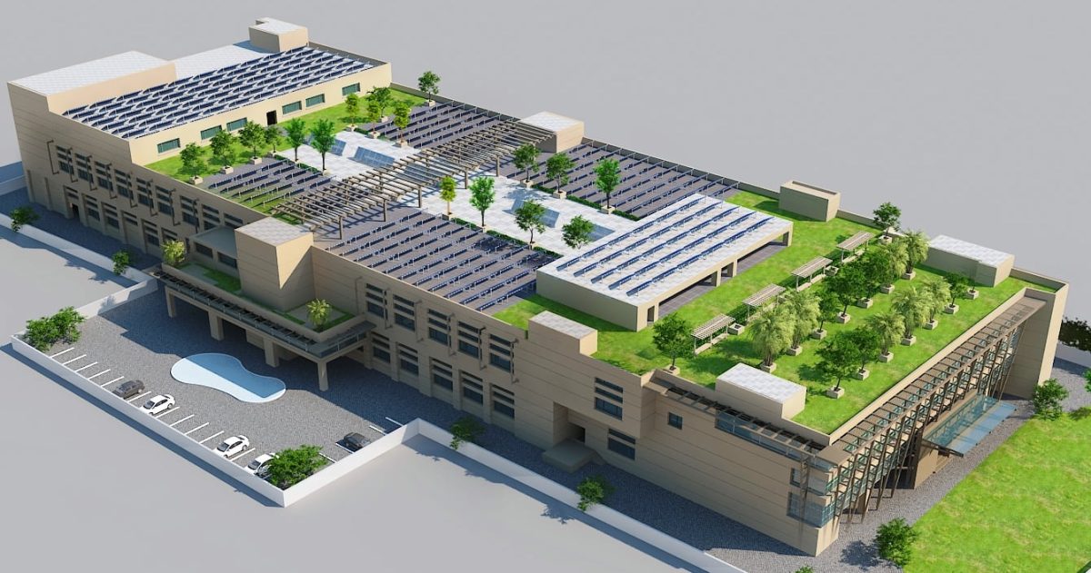 modern commercial building